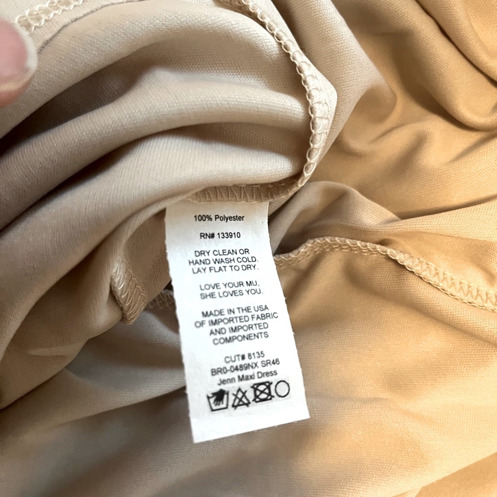 π€β¨ Show Me Your Mumu Tan Maxi Dress β Size 1XL β New With Tags β¨π€ *cross-listed - Picture 6 of 6